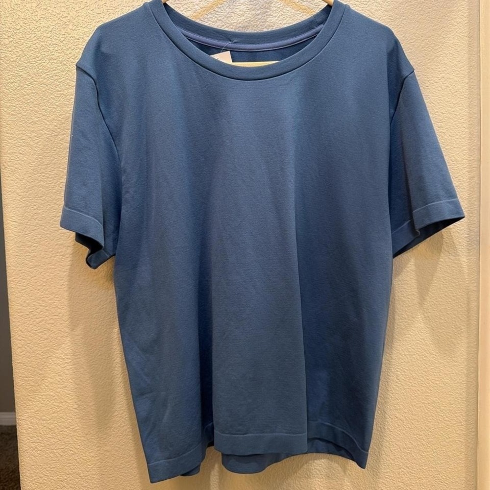 A New Day Womens Blue Short Sleeve Crewneck‎ T-Shirt Plus Size 4X